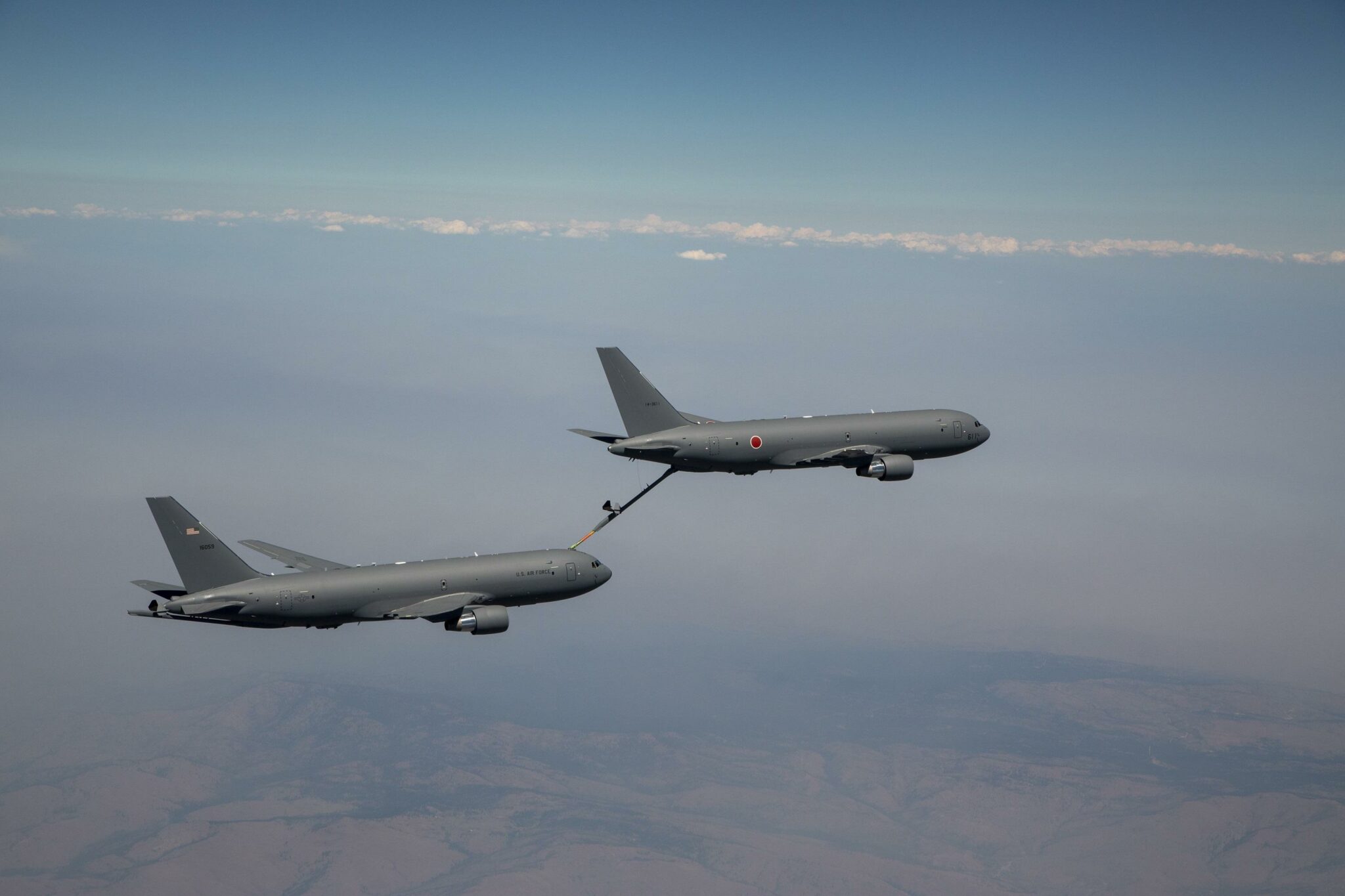 Boeing Kc A Japan Tanker Completes Milestone Refueling Flight