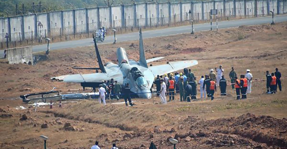 Indian Mig 29 Catches Fire At Goa Airport After Leaving Runway On Takeoff