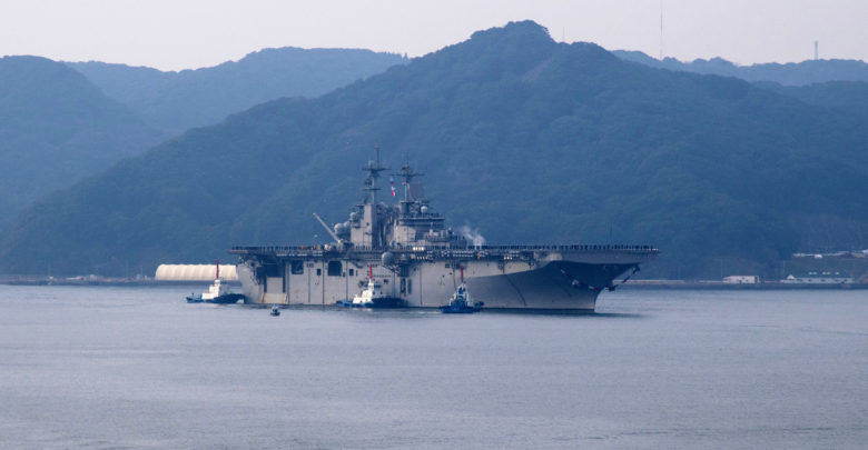 US Navy Amphibious assault ship USS Wasp