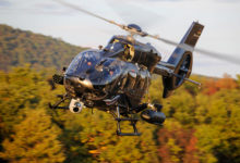 Airbus H145 helicopter with HForce weapon system