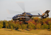 Airbus H145 helicopter with HForce weapon system