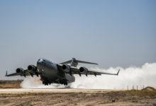 US Air Force C-17 Globemaster in Syria