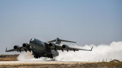 US Air Force C-17 Globemaster in Syria