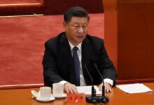 Chinese President Xi Jinping during a ceremony for 70th anniversary of China's entry into the Korean War. Taken in Beijing's Great Hall of the People on October 23, 2020.