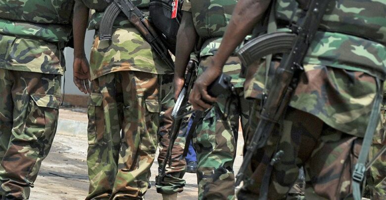 Photo of Nigerian soldiers