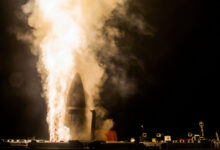 A Standard Missile-3 (SM-3) Block IIA is launched from the guided-missile destroyer USS John Paul Jones (DDG 53) during a flight test off Hawaii in 2017