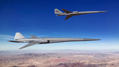 Concept image of supersonic uncrewed aerial vehicles