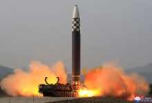 Test launch of an ICBM in North Korea