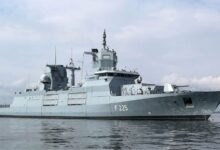 German Baden-Wurttemberg-class frigate 'Rheinland Pfalz'