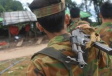 Soldier of one of Myanmar's ethnic armed organizations