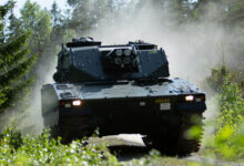 CV90 combat vehicle mortar system,
