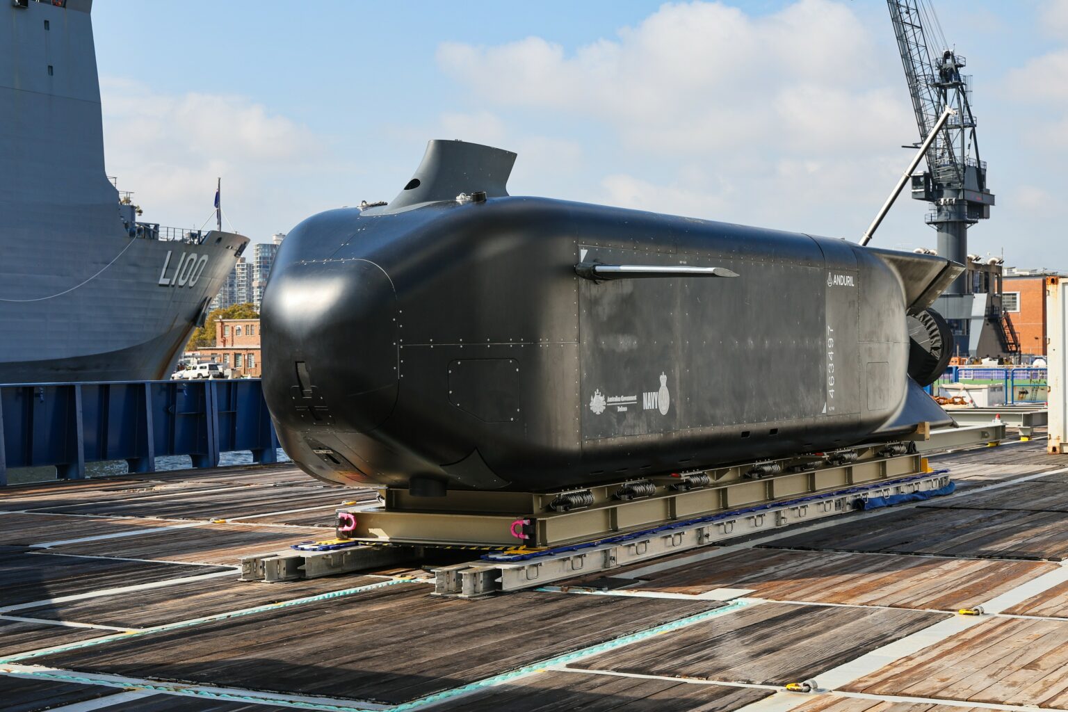 Anduril Unveils Ghost Shark Unmanned Sub Prototype In Australia