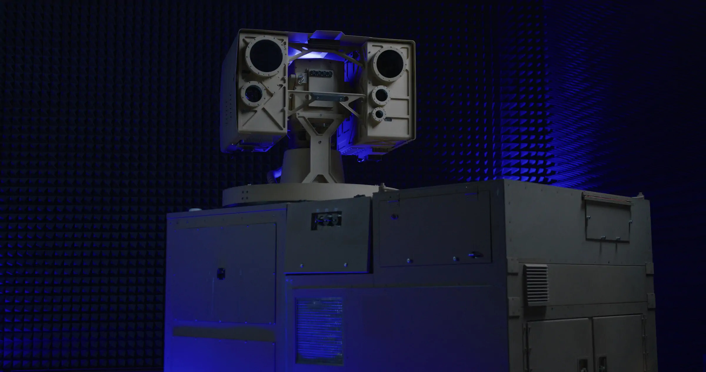 BlueHalo's LOCUST Laser Weapon System (LWS) enables and enhances the directed energy “kill chain”— tracking, identifying, and engaging a wide variety of targets with hard-kill High Energy Laser.