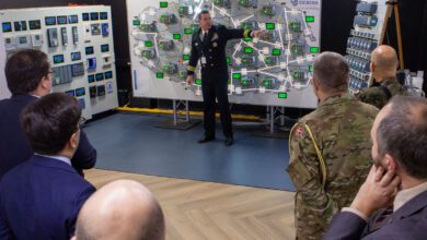 Exercise Director Commander Charles Elliott briefs participants during Cyber Coalition 2022 in Tallinn, Estonia. - NATO Photo by Allied Command Transformation