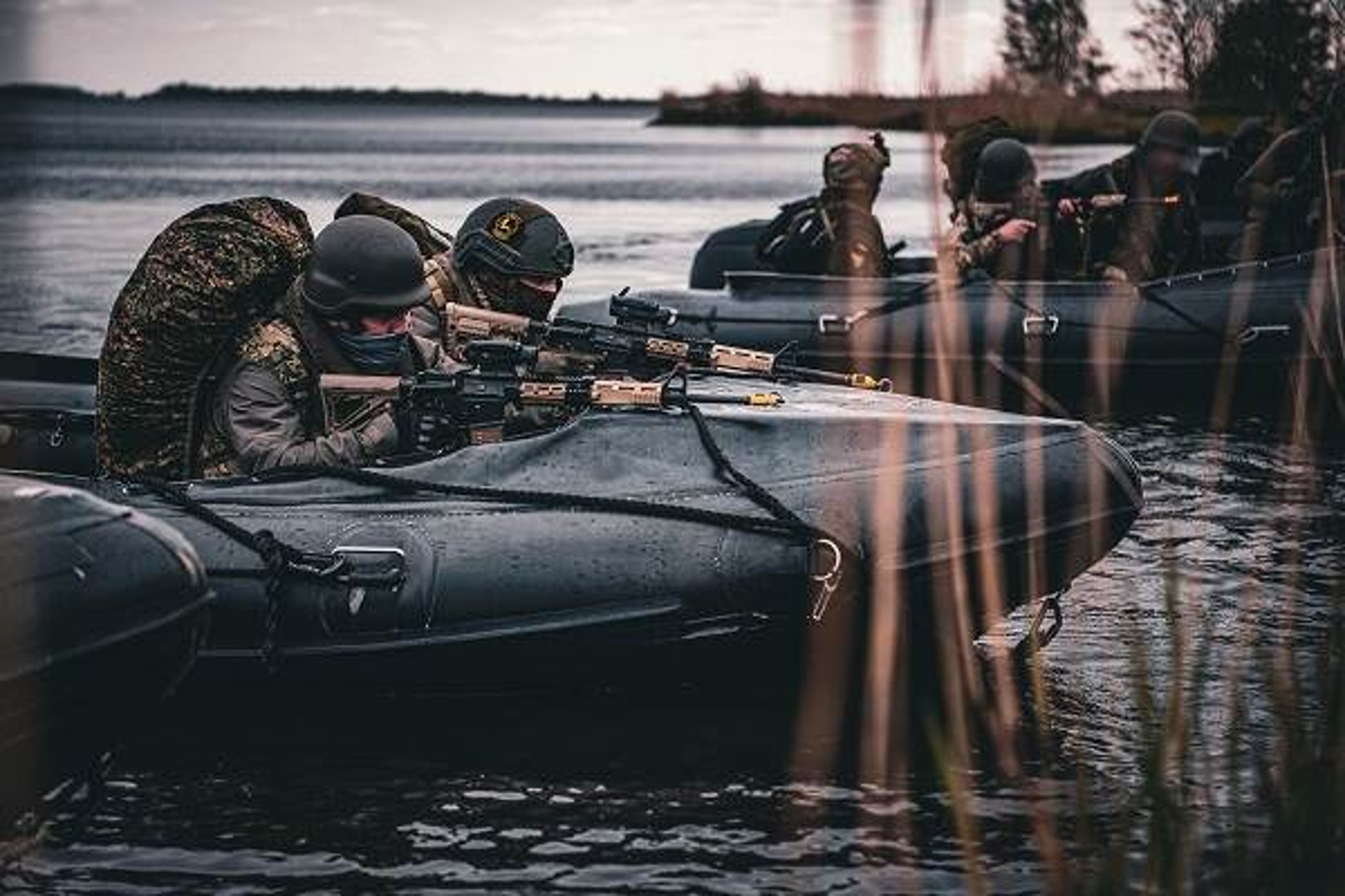 Ukrainian marines on a military training led by the Dutch Armed Forces.