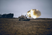 A crew with 2nd Battalion, 82nd Field Artillery, 3rd Armored Brigade Combat Team, 1st Cavalry Division take to the firing line during an eight-day long exercise to validate themselves on the Army’s most up to date version of the Paladin self-propelled howitzer system, the M109A7, Fort Hood, Texas, Jan. 19, 2021. (U.S. Army photo by Sgt. Calab Franklin, 3rd Armored Brigade Combat Team, 1st Cavalry Division Public Affairs)