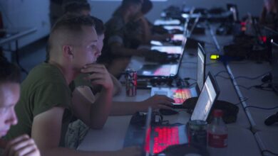 U.S. Marines with 1st Battalion, 6th Marine Regiment, 2d Marine Division (2d MARDIV) receive and train with Tactical Decision Kits (TDK) on Camp Lejeune, N.C., June 15, 2017. The TDK is a digital environment based tool designed to train and challenge Marines on their tactical decision making abilities. (U.S. Marine Corps photo by Lance Cpl. Angel Travis)