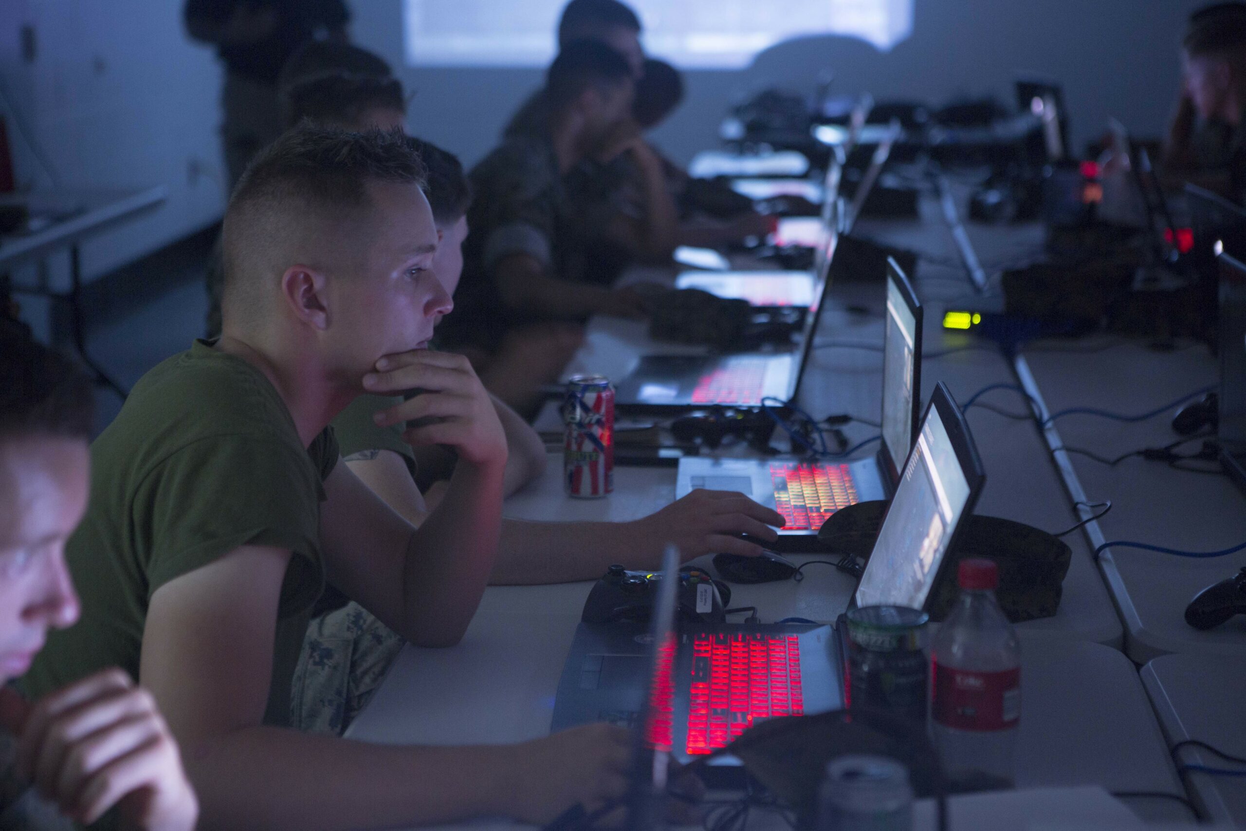 U.S. Marines with 1st Battalion, 6th Marine Regiment, 2d Marine Division (2d MARDIV) receive and train with Tactical Decision Kits (TDK) on Camp Lejeune, N.C., June 15, 2017. The TDK is a digital environment based tool designed to train and challenge Marines on their tactical decision making abilities. (U.S. Marine Corps photo by Lance Cpl. Angel Travis)