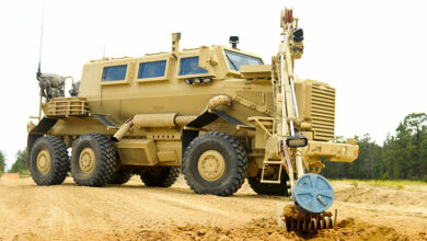 Buffalo mine protected vehicle