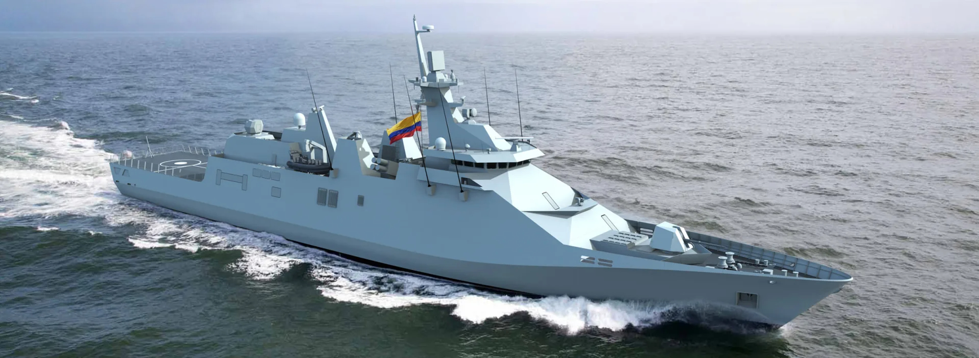 Rendering of Colombia Navy's future Sigma-class multi-mission frigate