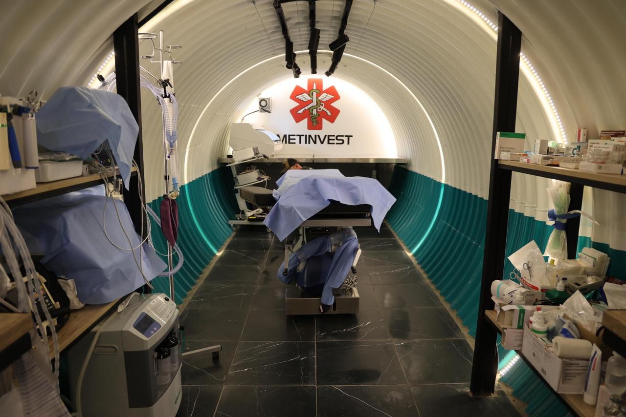 An underground medical facility for frontline troops in Kyiv. Photo: Ukrainian Ministry of Defence