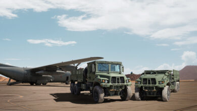 San Diego, California, USA - September 24, 2022: A US Air Force C-17 Globemaster sits on the Tarmac during the 2022 Miramar Airshow.