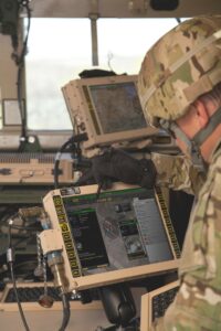 The U.S. Army Space and Missile Defense Command Force Tracking Mission Management Center provides continuous force tracking data services to the combatant commands, services, U.S. agencies and coalition partners amid the national COVID-19 pandemic. (U.S. Army)