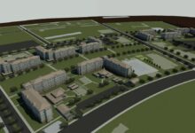 A rendering depicting barracks currently under construction aboard Marine Corps Base (MCB) Camp Blaz in Guam. The base is currently under construction with a majority of projects slated to be completed in late 2023. MCB Camp Blaz was officially activated on October 1, 2020, being the first new Marine Corps base since March 1, 1952 with the commissioning of Marine Corps Logistics Base Albany in Georgia. (DoD photo illustration by Naval Facilities Engineering Systems Command Pacific)