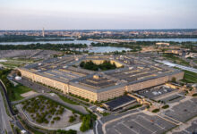 An aerial view of the Pentagon, Washington, D.C., May 15, 2023. (DoD photo by U.S. Air Force Staff Sgt. John Wright)