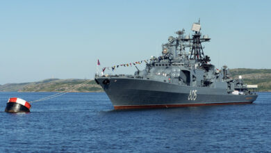 Russian anti-submarine warfare destroyer Admiral Levchenko