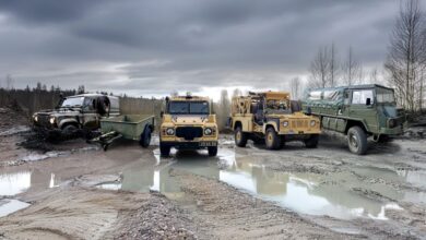 British military vehicles