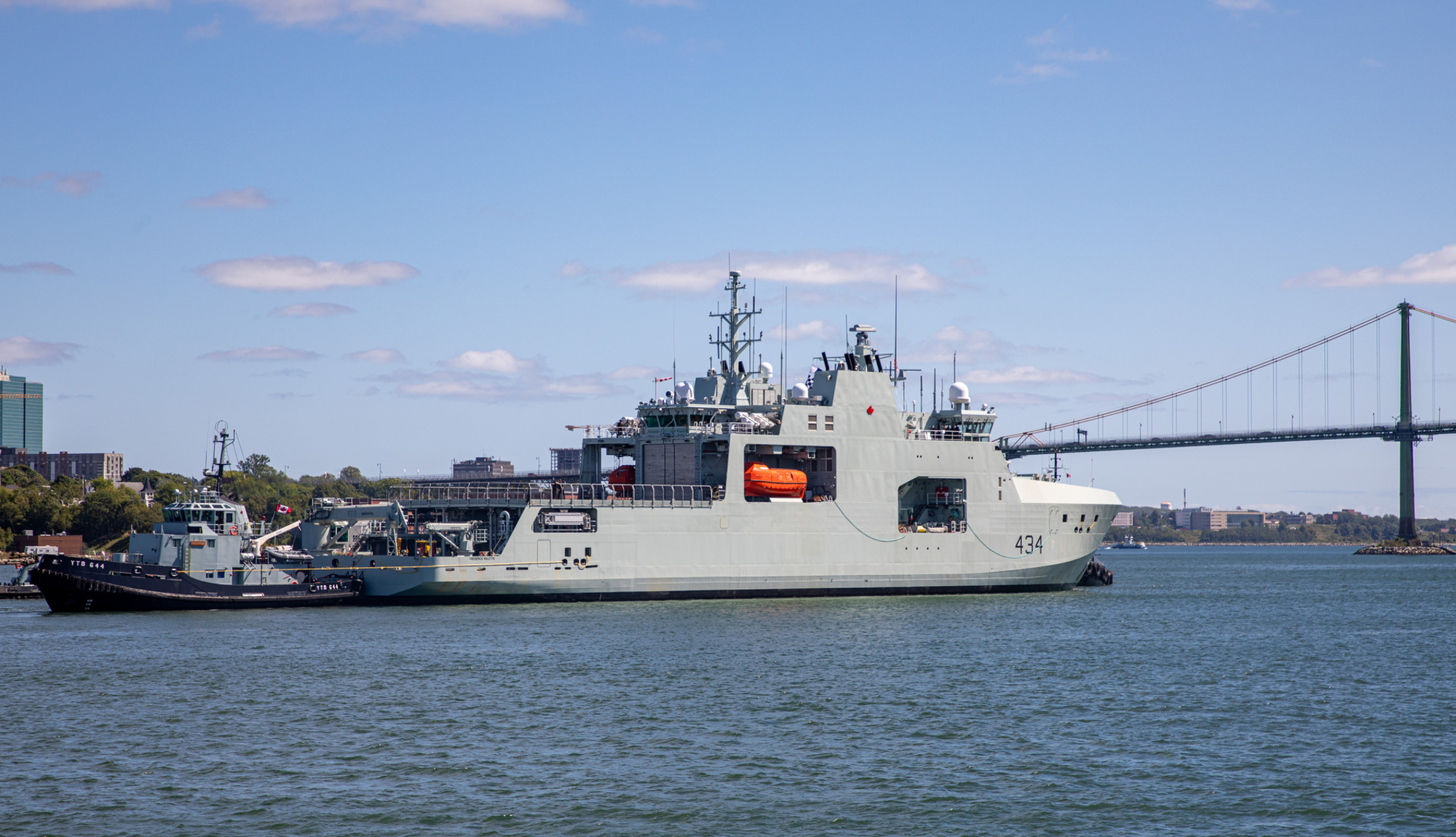 Fifth Harry DeWolf-class Arctic and Offshore Patrol Ship, the HMCS Frédérick Rolette (AOPS 434).