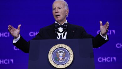 President Joe Biden giving remarks