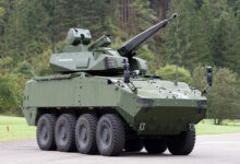 Skyranger 30 turret mounted on a Piranha V armored personnel carrier. Photo: Danish Ministry of Defence/Rheinmetall