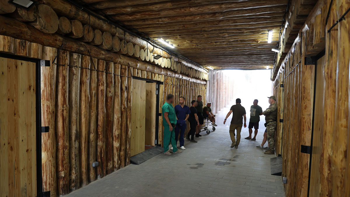 An underground medical center for frontline troops in Kyiv. Photo: Ukrainian Ministry of Defence