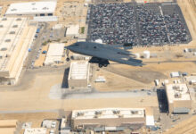 B-2 bomber undergoes key maintenance overhaul in record time.