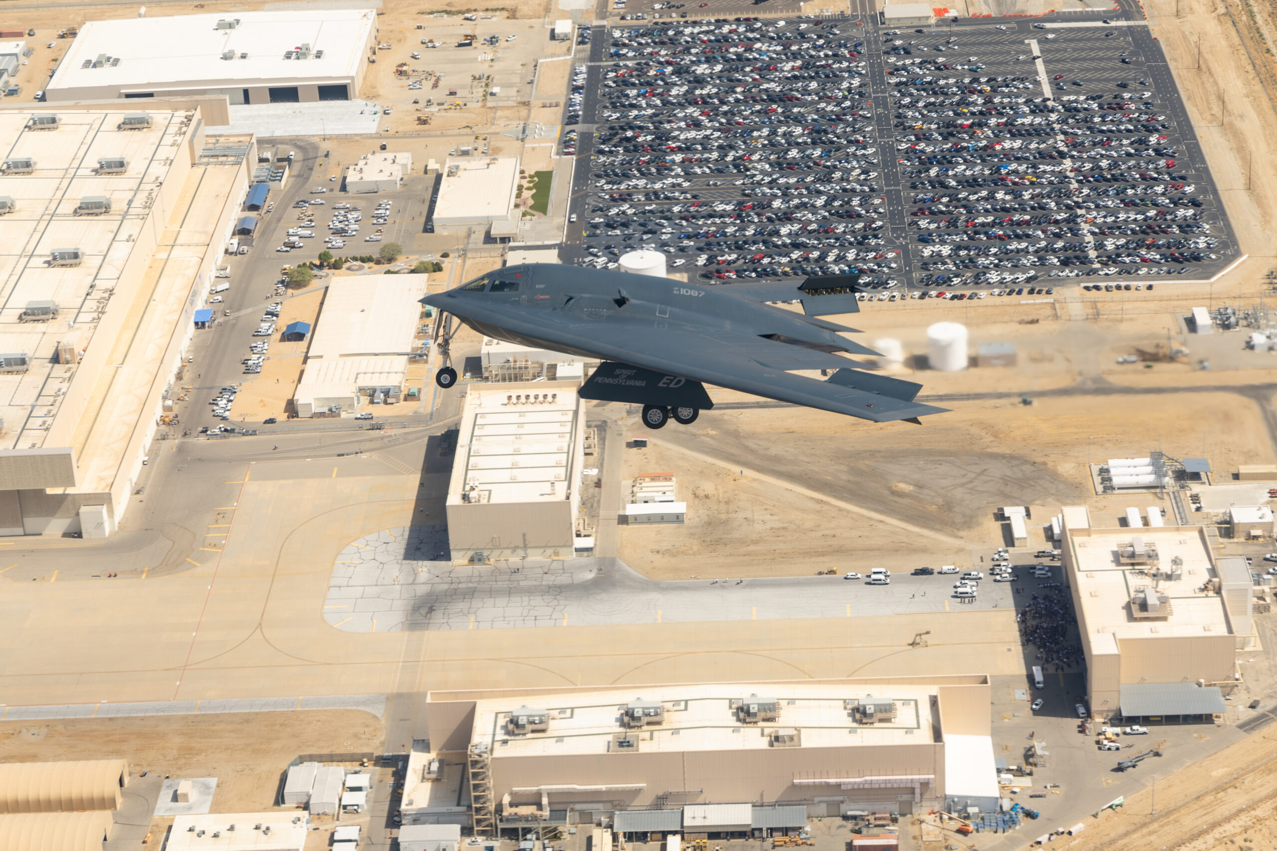 B-2 bomber undergoes key maintenance overhaul in record time.