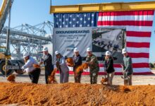 Groundbreaking ceremony of Austal's new submarine module factory in Mobile, Alabama