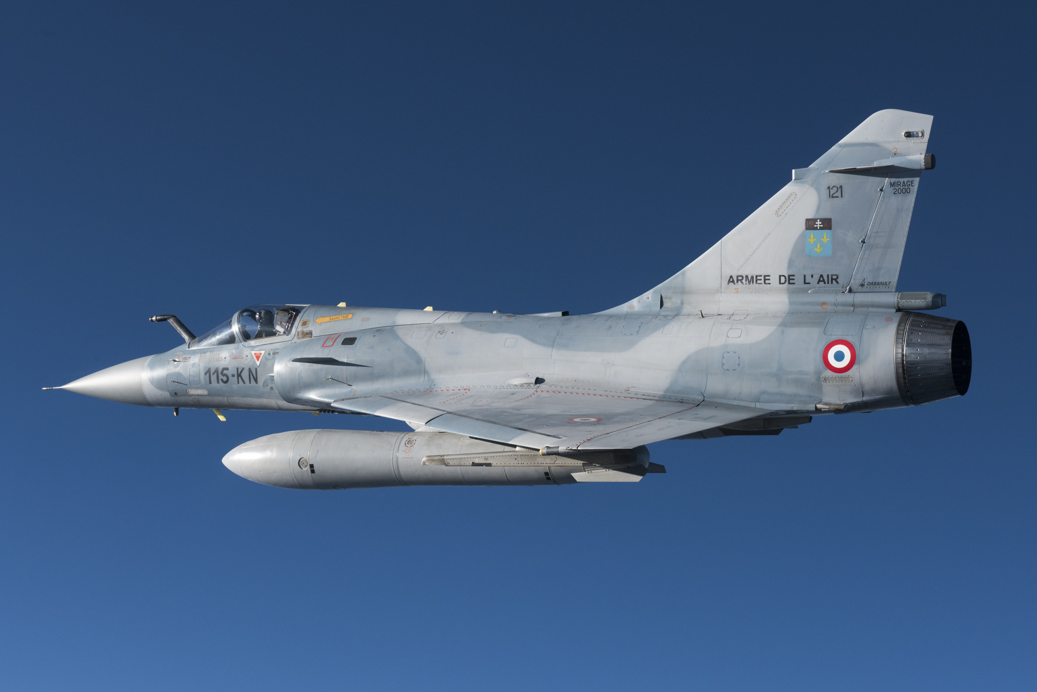 A Mirage 2000 of the French Air Force in the Norwegian airspace during exercise Trident Juncture 2018 on Oct 28. With around 50,000 personnel participating in Trident Juncture 2018, it is one of the largest NATO exercises in recent years. Around 250 aircraft, 65 vessels and more than 10,000 vehicles are involved in the exercise in Norway. Photo by Jean-Luc Brunet / Armée de l'Air / Défense