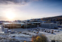 Rendering of space for BAE Systems Hägglunds upcoming facility in Gullänget, Örnsköldsvik