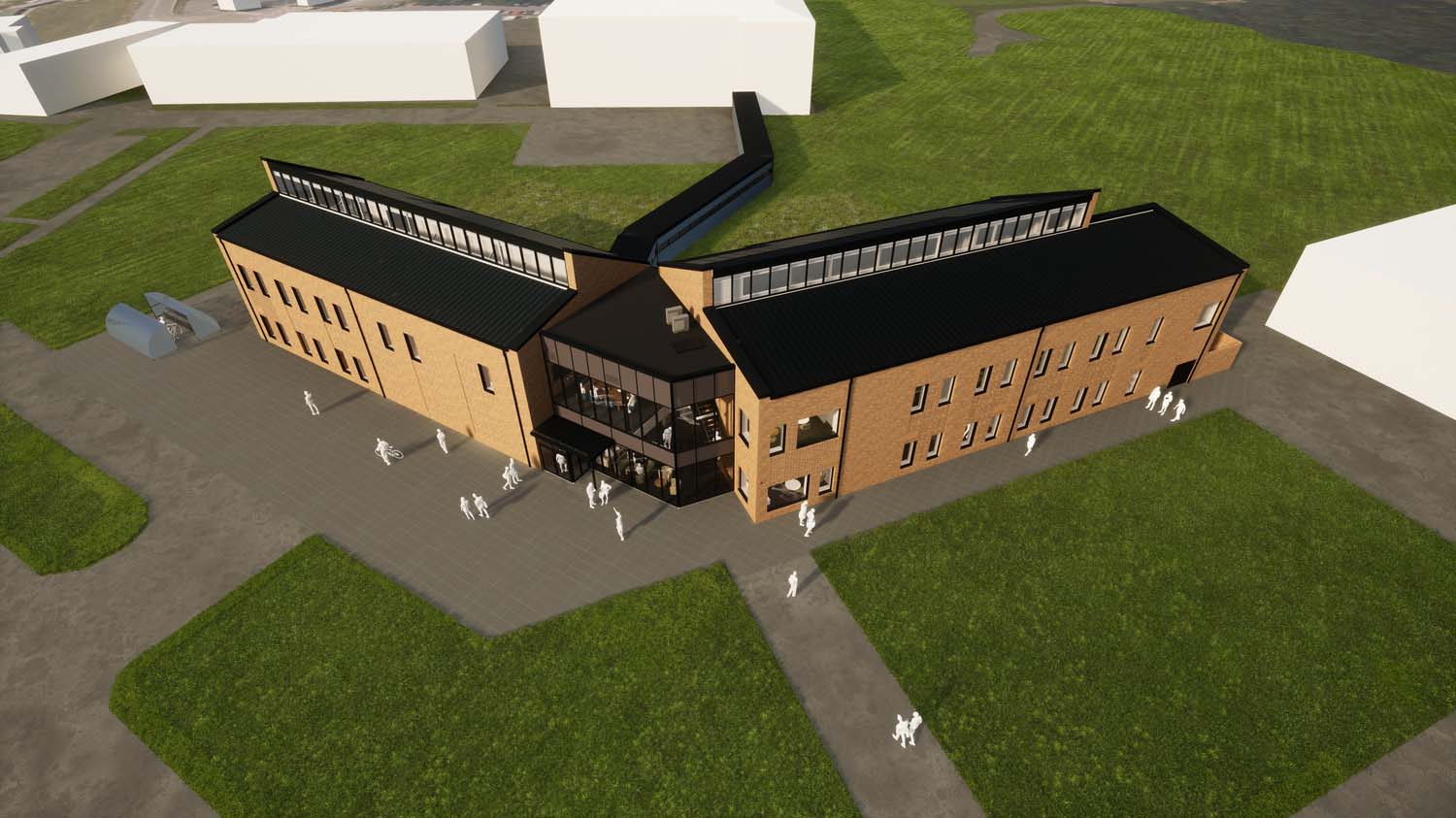 A proposed impression of the new Engineering Trianing School at RNAS Culdrose