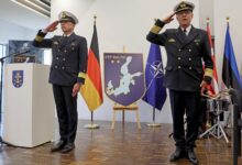 The installation ceremony for Commander Task Force Baltic (CTF Baltic) in Rostock, tasked with planning maritime operations and exercises