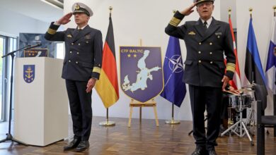 The installation ceremony for Commander Task Force Baltic (CTF Baltic) in Rostock, tasked with planning maritime operations and exercises