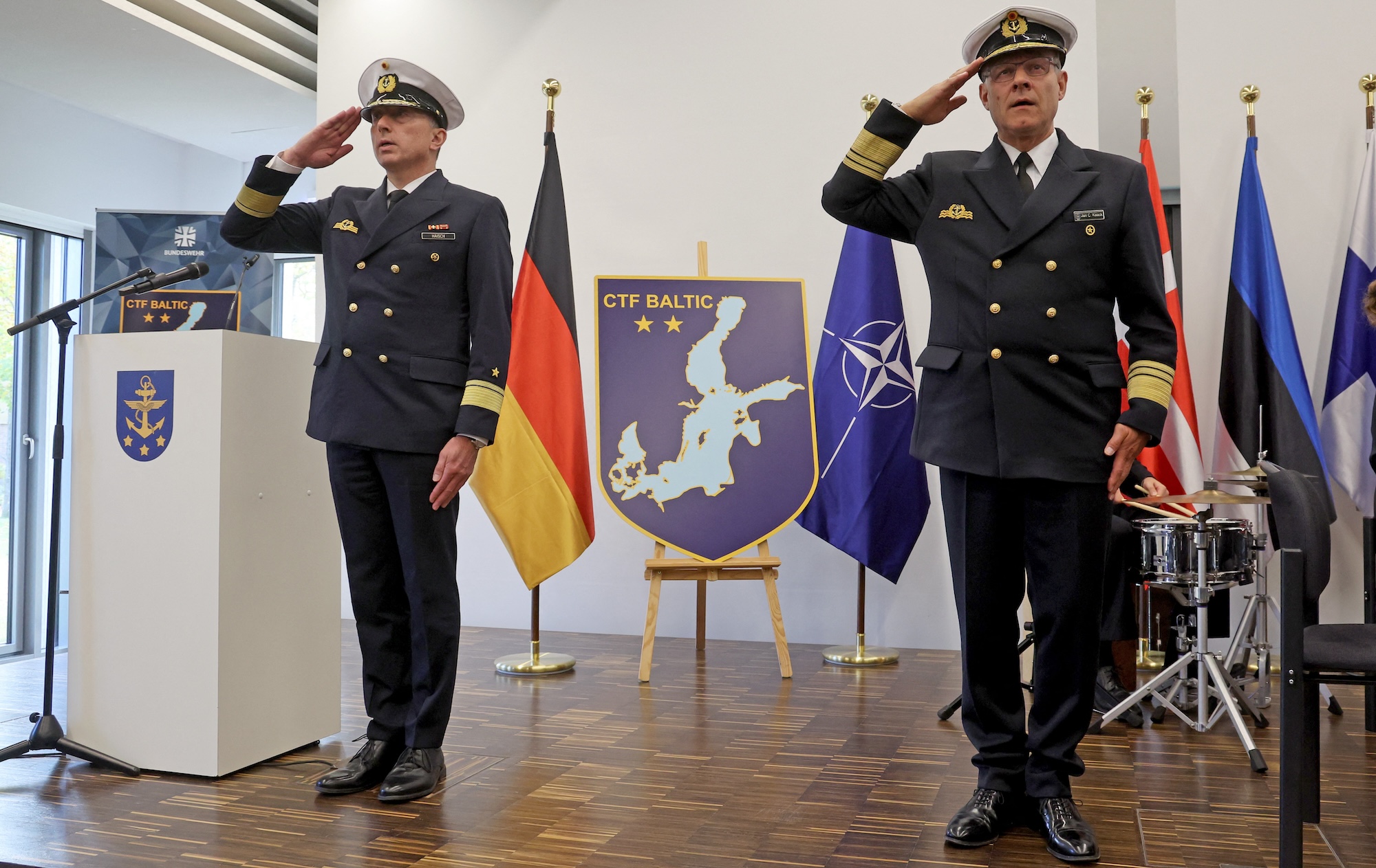 The installation ceremony for Commander Task Force Baltic (CTF Baltic) in Rostock, tasked with planning maritime operations and exercises