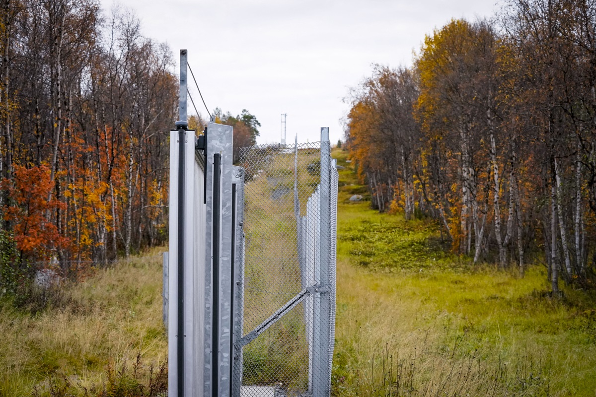 The Norwegian-Russian border crossing between Russia and Norway at Storskog in Finnmark on Thursday morning.