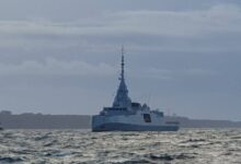 First French FDI frigate, named Amiral Ronarc'h (D660), during its sea trials