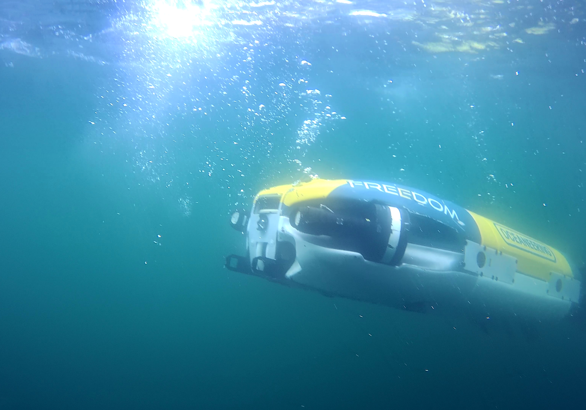 Freedom unmanned underwater system. Photo: Oceaneering International