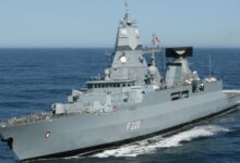 F124 Sachsen class frigate