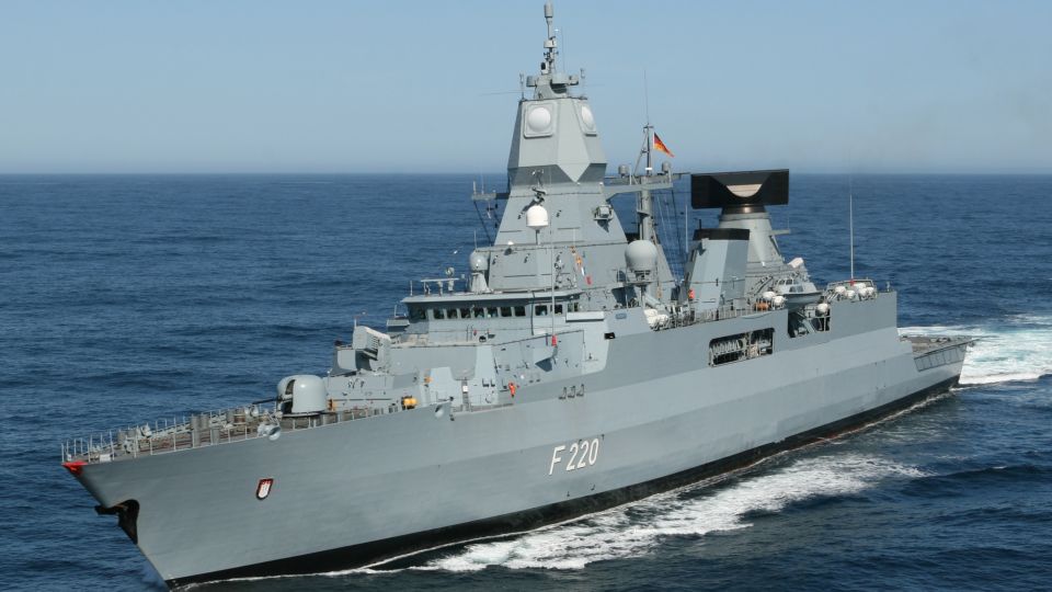 F124 Sachsen class frigate