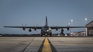 C-130J-30 Super Hercules transport aircraft